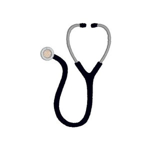 May include: A black stethoscope with a silver head and a single earpiece. The stethoscope is a medical instrument used to listen to the heart, lungs, and other body sounds.