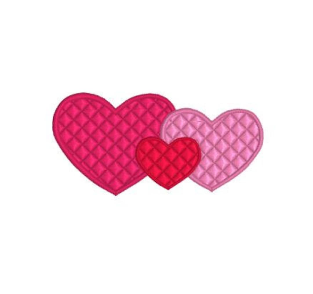 Embroidery Design Pattern Filled Hearts for Valentines - Etsy