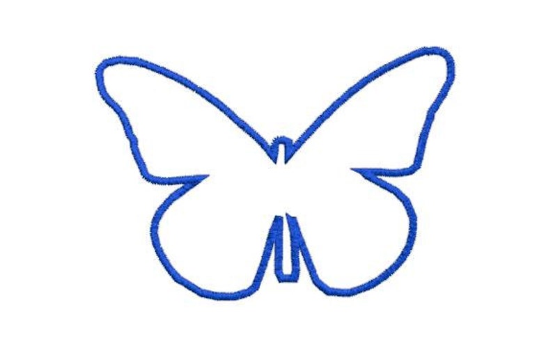 Applique Embroidery Design Pattern Applique Butterfly Outline Etsy