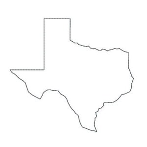 Embroidery Design TEXAS State 3 Files (applique, Triple Stitch Outline ...