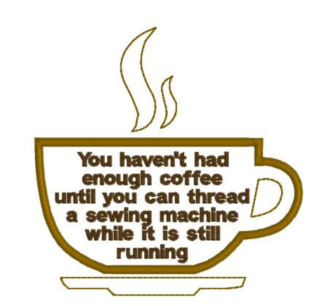 Funny Machine Embroidery Design Pattern Download Tote Bag Etsy