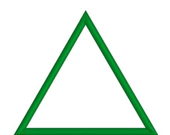 Applikation Stickapplikation Dreieck Design Pattern Outline (zwei Satinbreiten)