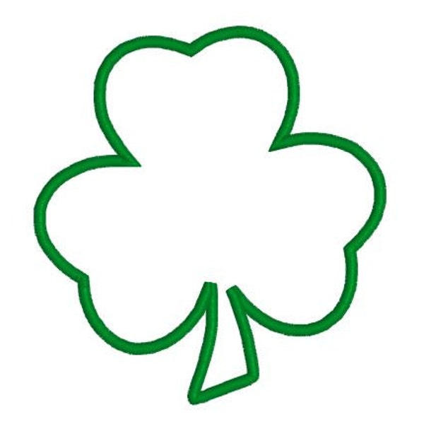 Applique Machine Embroidery Design Shamrock Applique