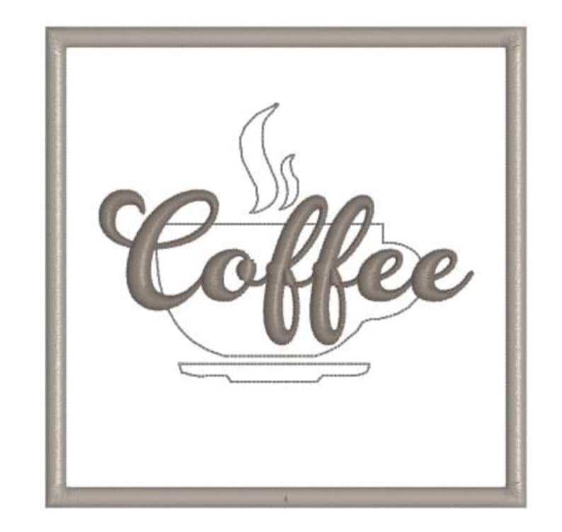 In the Hoop ITH, Machine Embroidery Mug Rug Coffee Cup Coaster Design ...