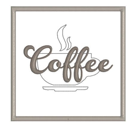 In the Hoop ITH, Machine Embroidery Mug Rug Coffee Cup Coaster Design ...