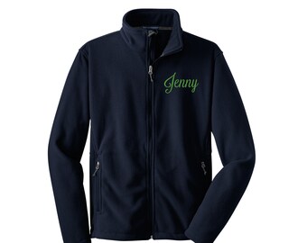 Kids Monogrammed Fleece Jacket, Youth Personalized Fleece cadet, children's fleece jacket, kids custom fleece jacket, christmas gift idea