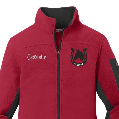 Custom Equestrian Jacket Embroidered Personalized Horse Etsy