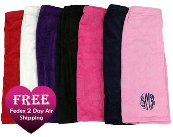 Monogrammed Terry Velour Spa Wrap, Personalized Towel Wrap, Custom Monogrammed Spa Wrap, Dormitory Spa Wrap, Personalized Graduation Gift