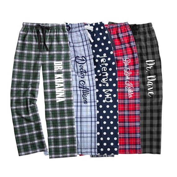 Lacrosse White and Black Flannel Pants Kleding Gender-neutrale kleding volwassenen Pyjamas & Badjassen Pyjama 