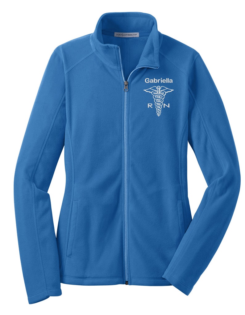 Personalized Neuro Nurse 1/4 Zip Embroidered Fleece-lined Jacket
