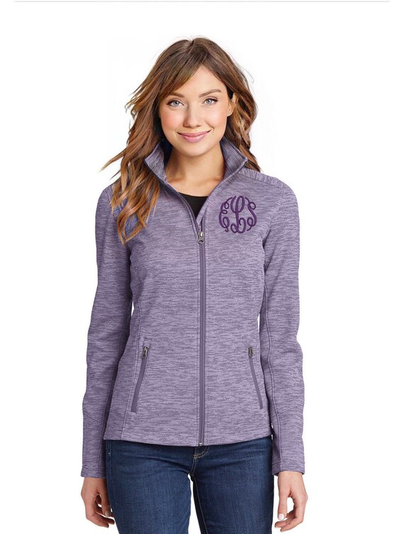 Monogram Fleece Jacket, Personalized Modern Look Fleece Jacket, Mothers Day Gift for Women, Jackets for Women, Custom Ladies Fit Jacket