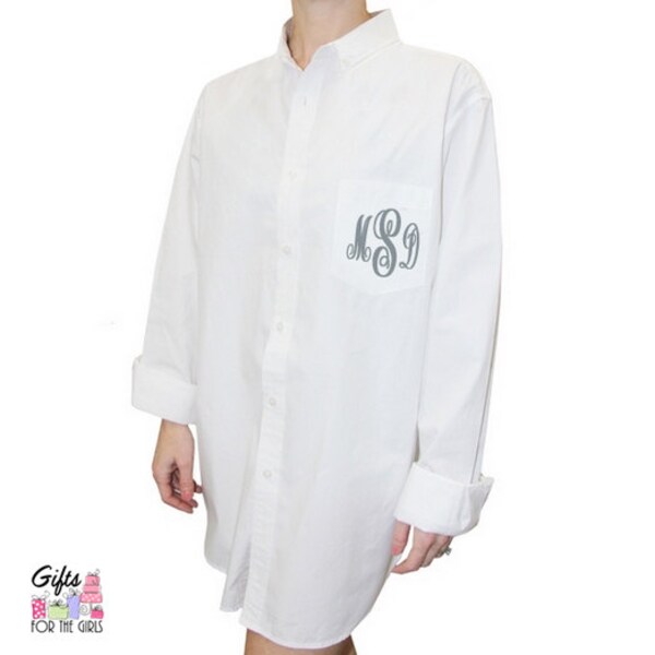 Monogram Button Down - Etsy