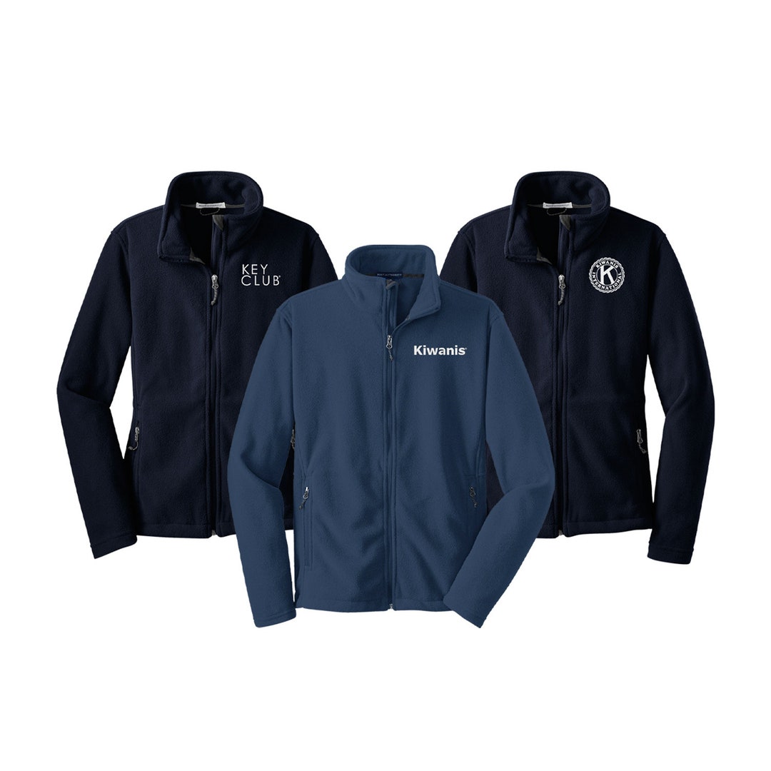 Kiwanis Fleece Jacket Embroidered With Choice of Kiwanis Logo
