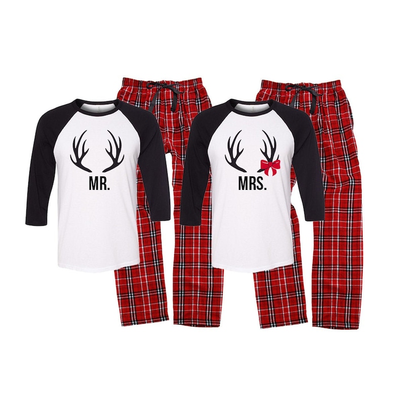 Mr and Mrs Christmas Pajamas Matching Christmas Pajama Sets Etsy Mr and Mrs Christmas Pajamas Matching Christmas Pajama Sets Etsy