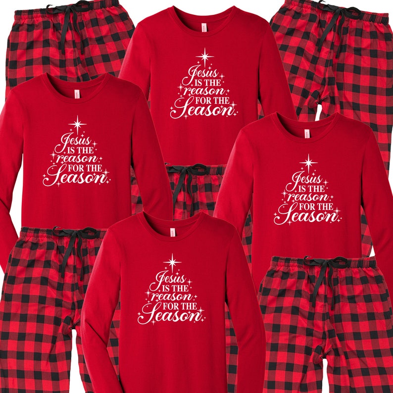 Jesus is the Reason for the Season Christmas Family Pajamas Etsy