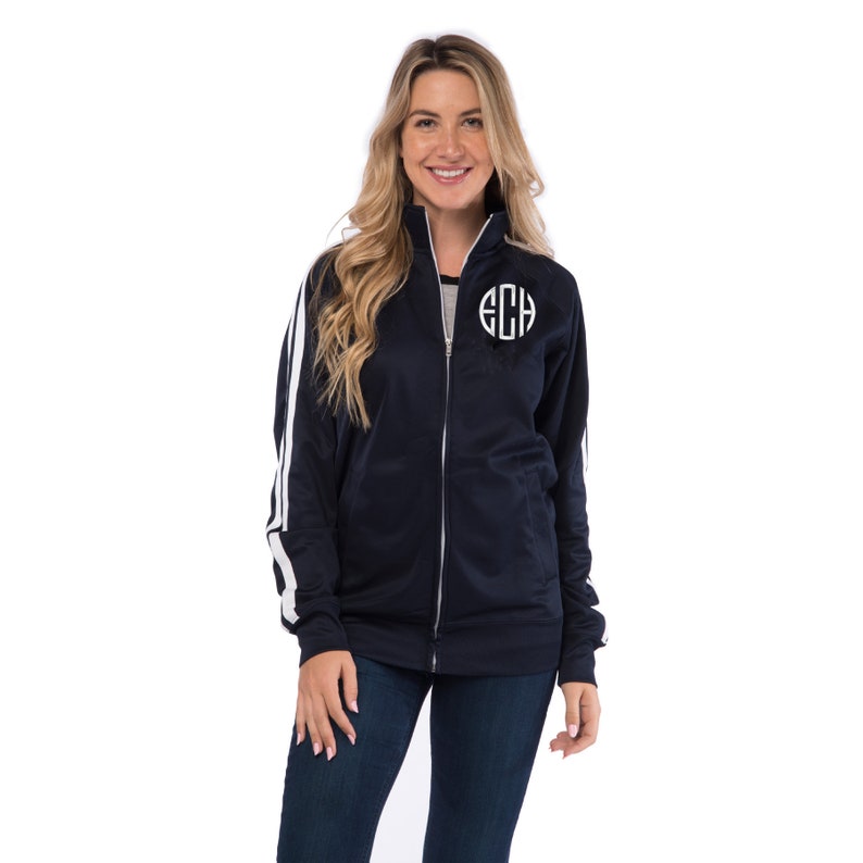 monogrammed track jacket