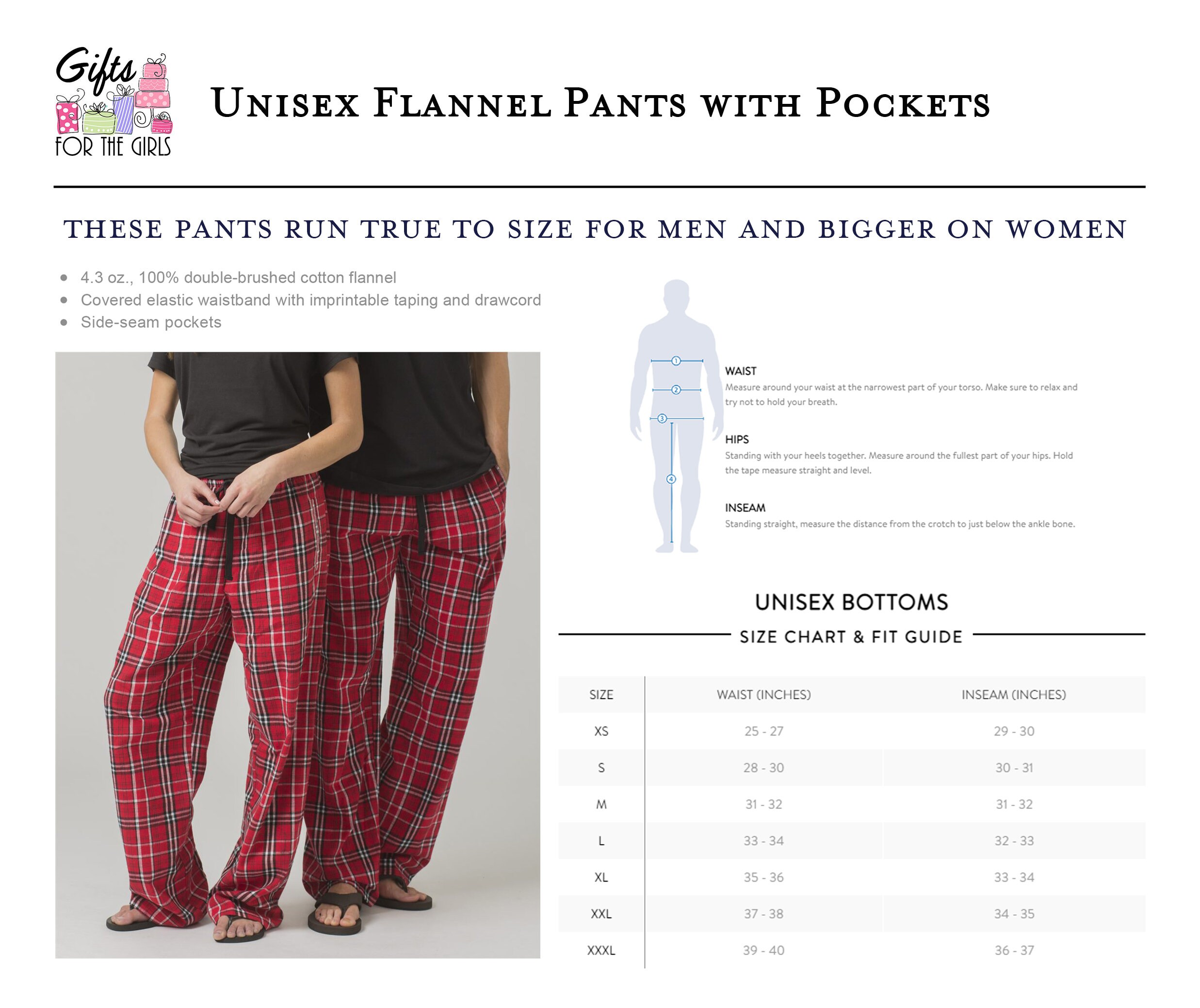 Personalized Flannel Pants Festive 