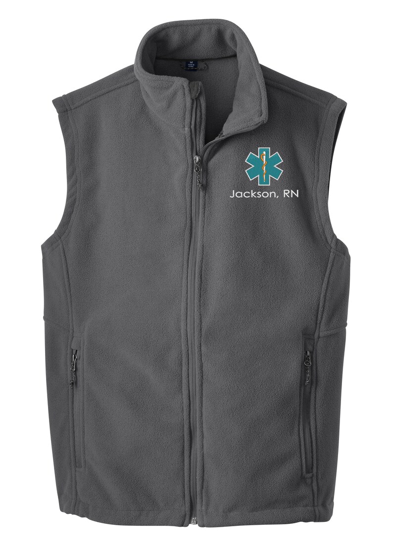Male Nurse Fleece Vest Medical Fleece Vest for Men Mens Etsy