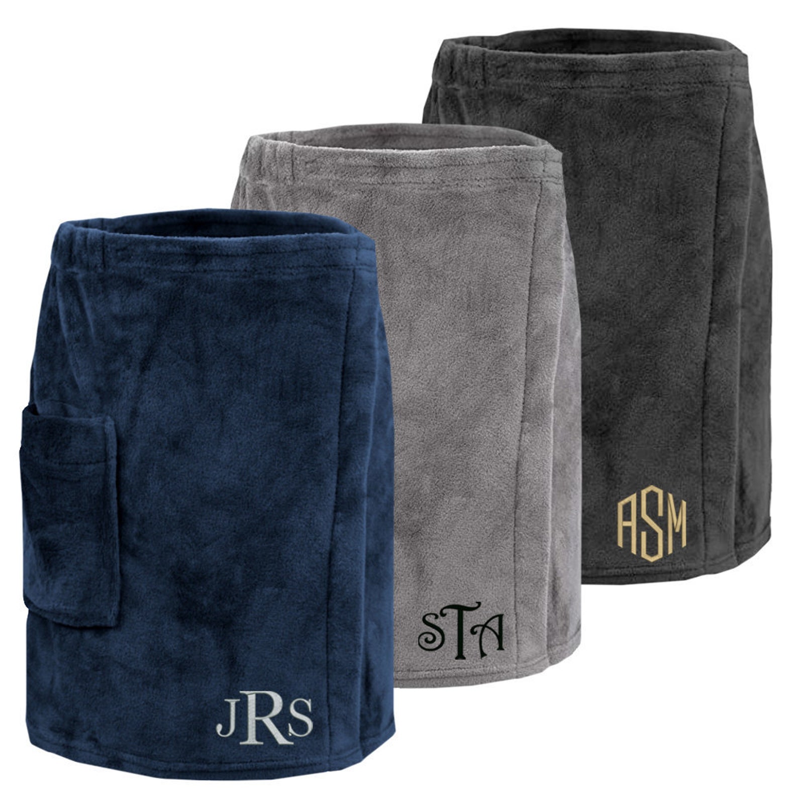 Mens Bath Wrap Mens' Towel Wrap Monogrammed Coral Fleece - Etsy