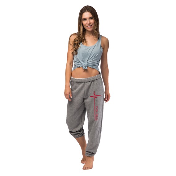 Personalized Nurse Sweatpants OVERSIZED Boyfriend Sweatpants