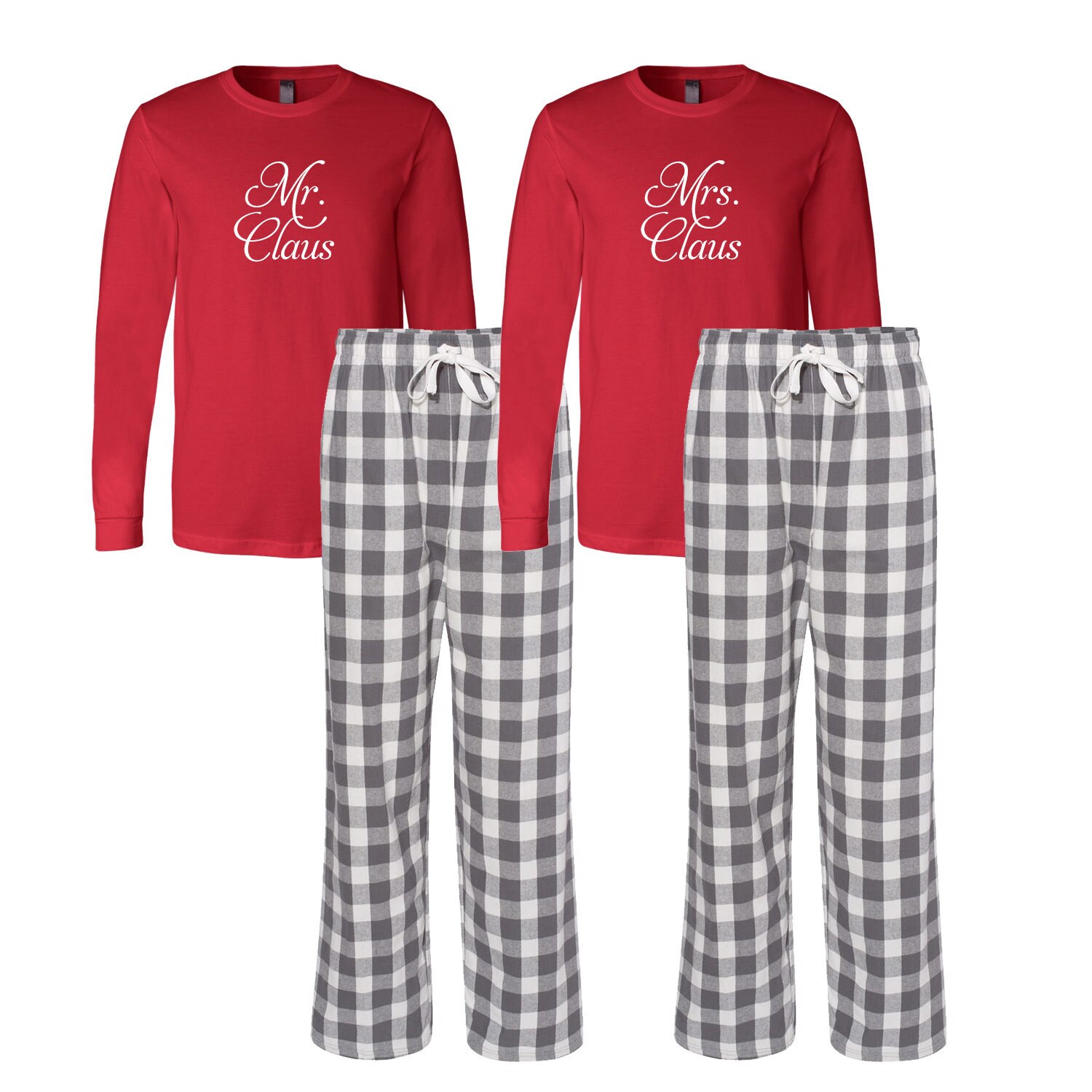 Mr. and Mrs. Claus Flannel Pj Set Adult Christmas Pajamas Etsy Mr. and Mrs. Claus Flannel Pj Set Adult Christmas Pajamas Etsy