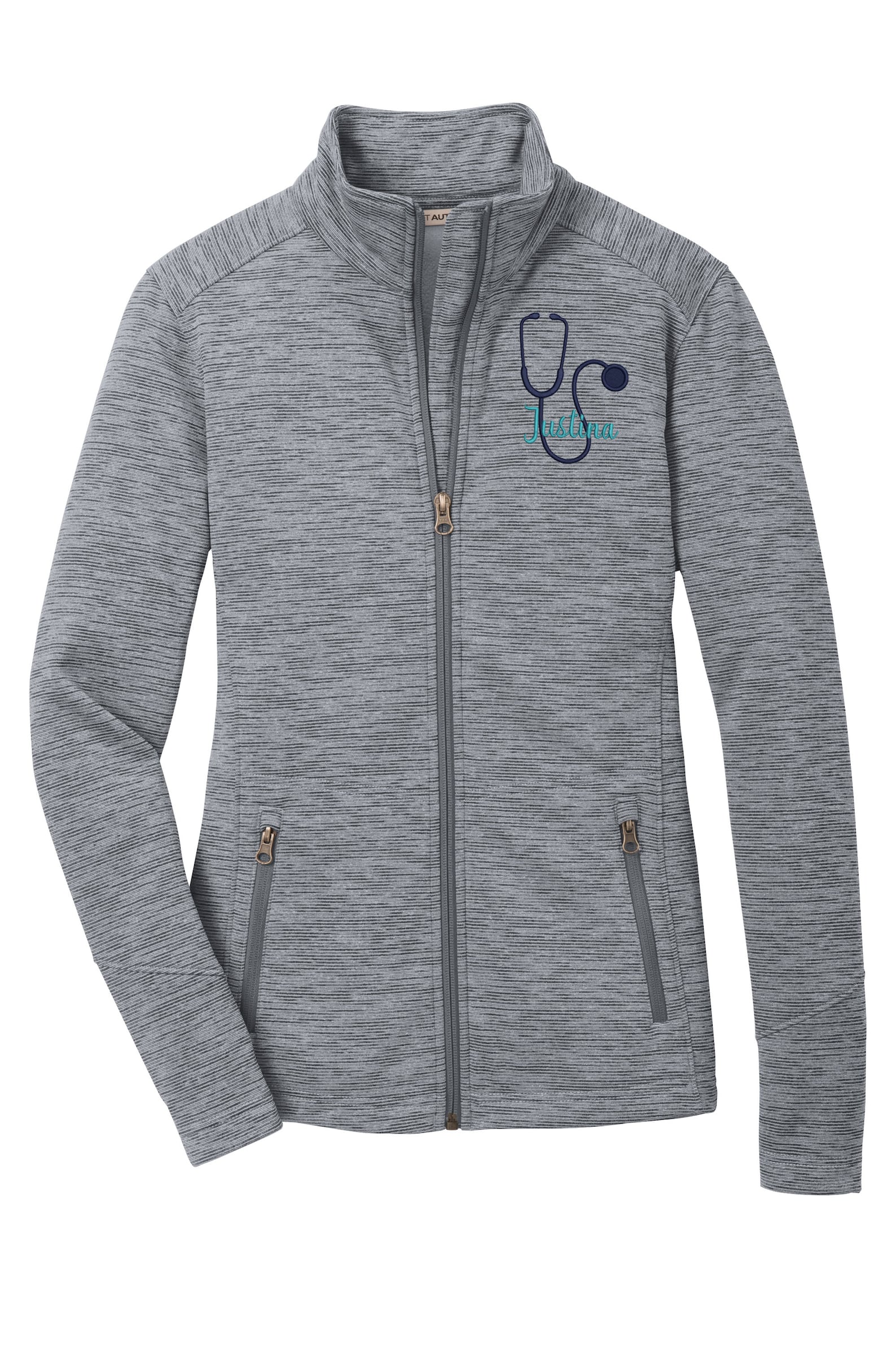 Nurse Jacket Modern Looking Personalized Fleece Nurse Jacket Etsy