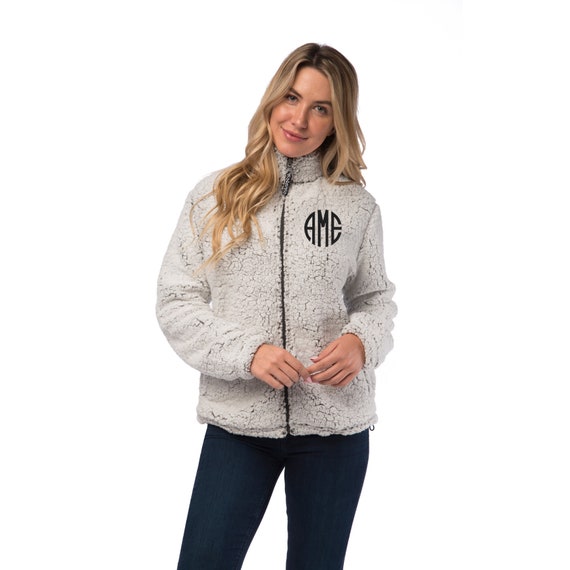 Monogrammed Sherpa Jacket Personalized 