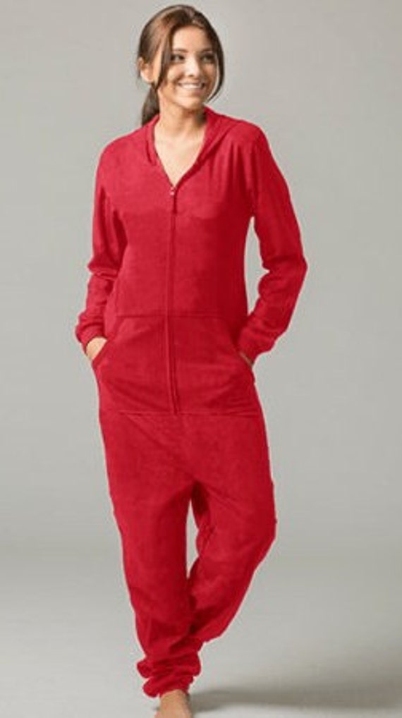 Mrs. Claus Christmas Fleece Loungers Mrs. Claus Onesie Adult Onesies Christmas Onesie Holiday Pjs Christmas Pajamass Etsy UK