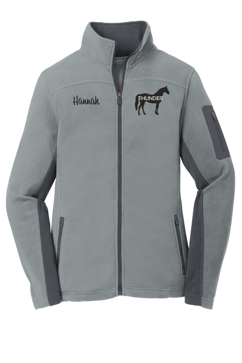 Custom Equestrian Fleece Jacket Equestrian Apparel Etsy