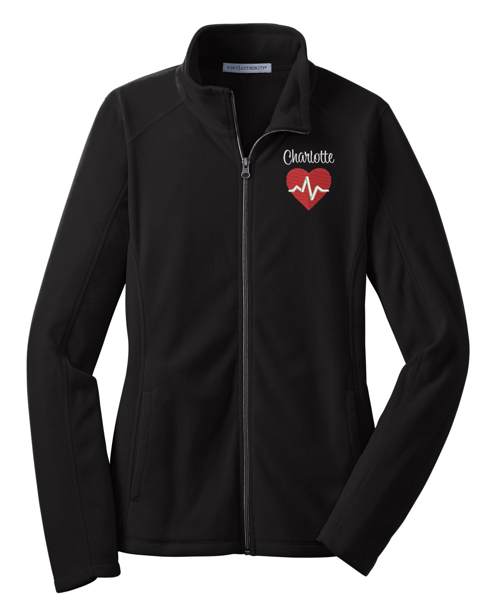 Nurse Jacket LIGHTWEIGHT Fleece Zip Up Personalized Nurse Etsy