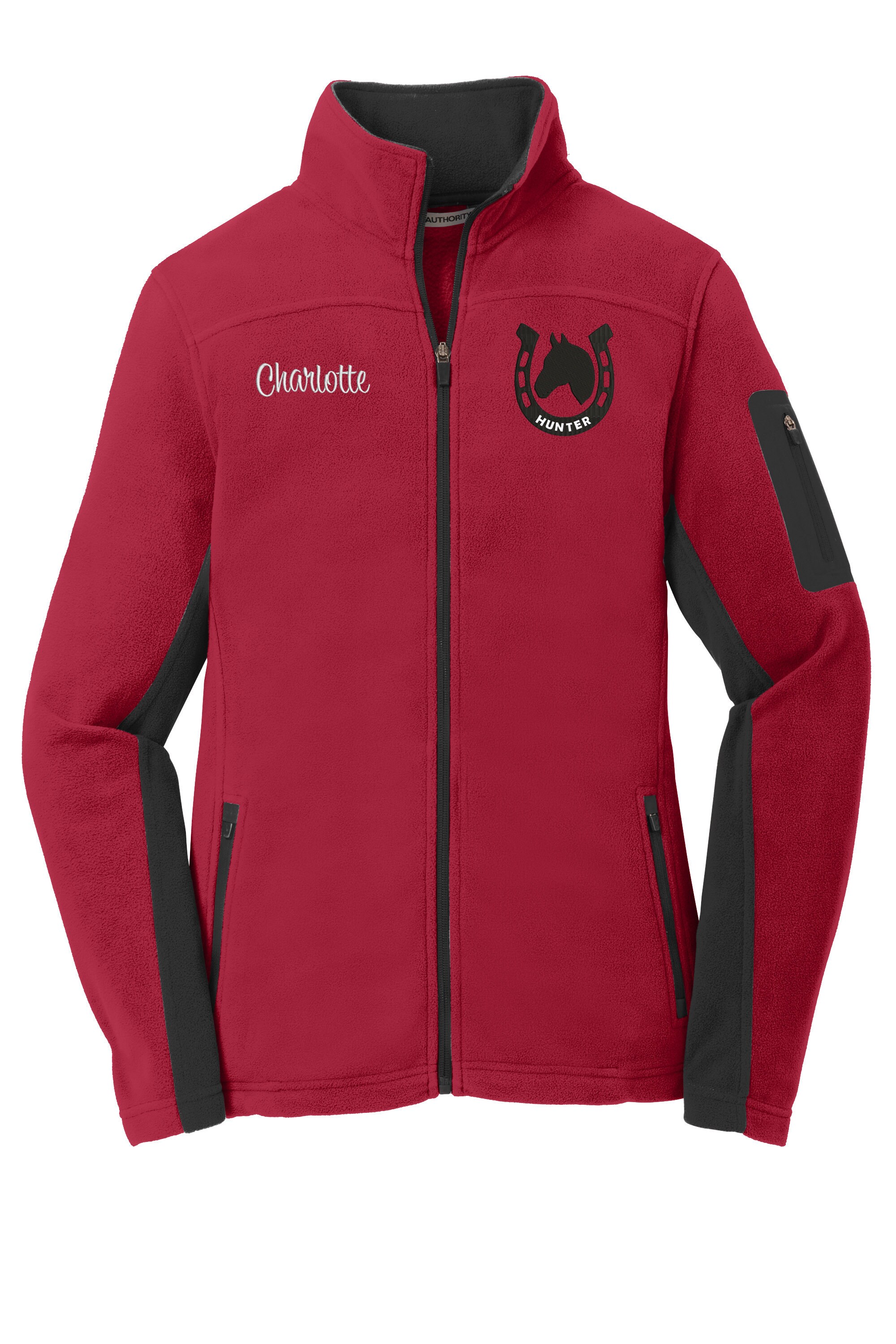 custom embroidered fleece jackets