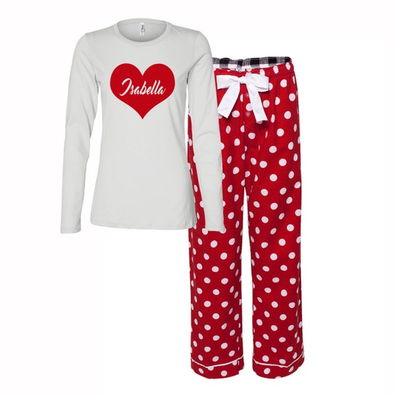 Personalized Valentine's Day Pajamas Custom | Etsy