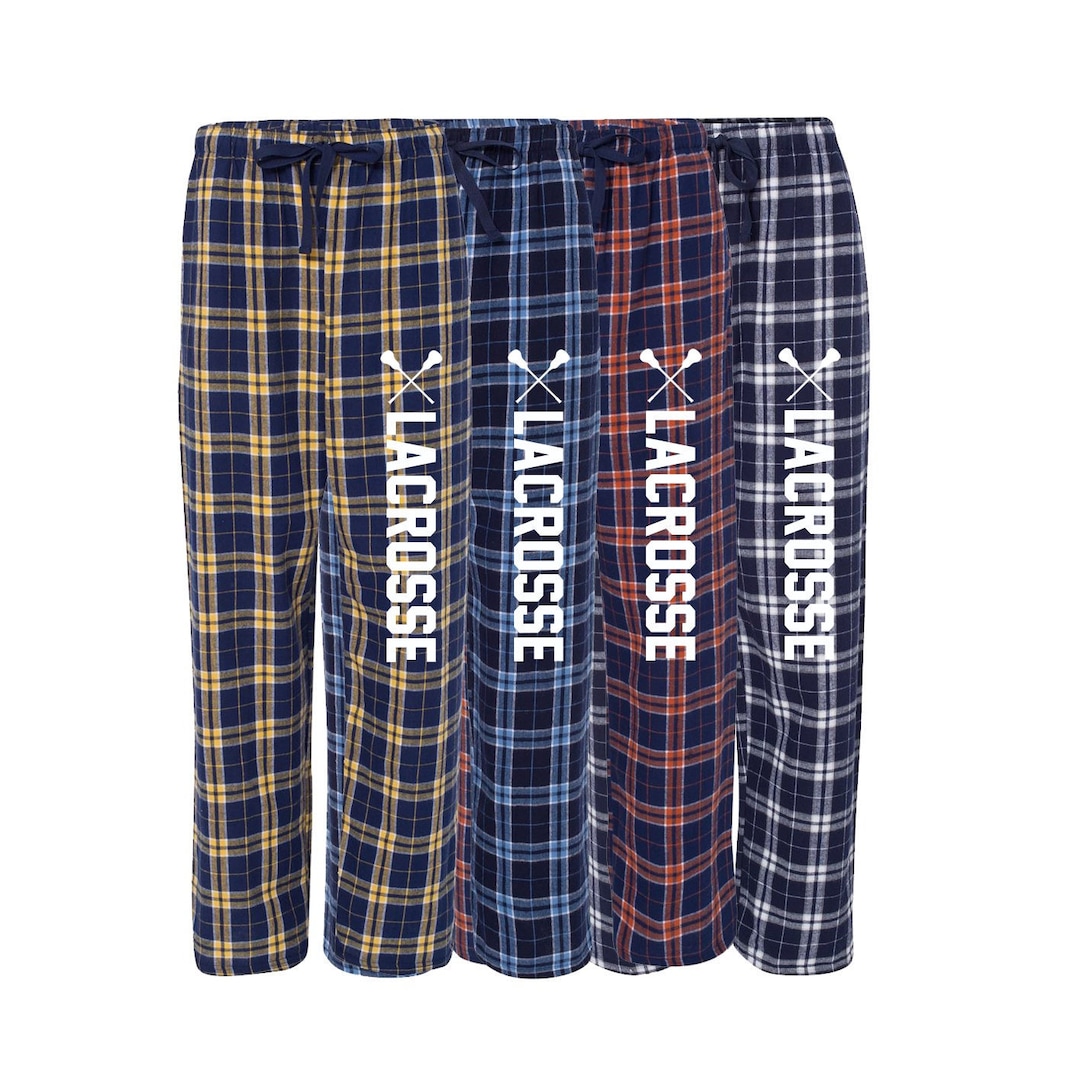 Lacrosse Flannel Pants, Lacrosse Team School Spirit Flannel Pajama