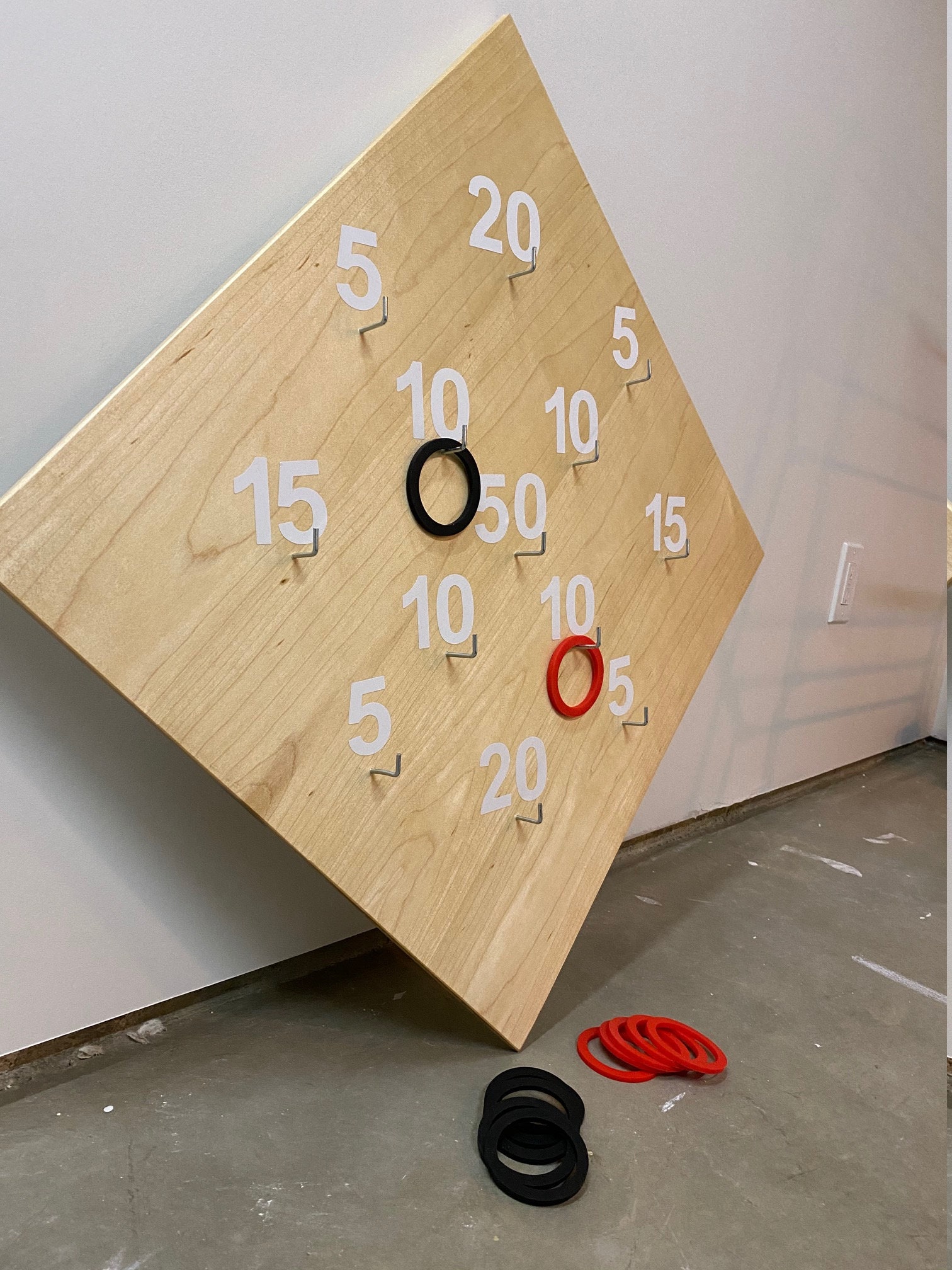 Wood Ring Toss Game Etsy