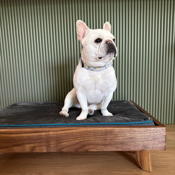 Mid-century Modern Wood Dog Bed