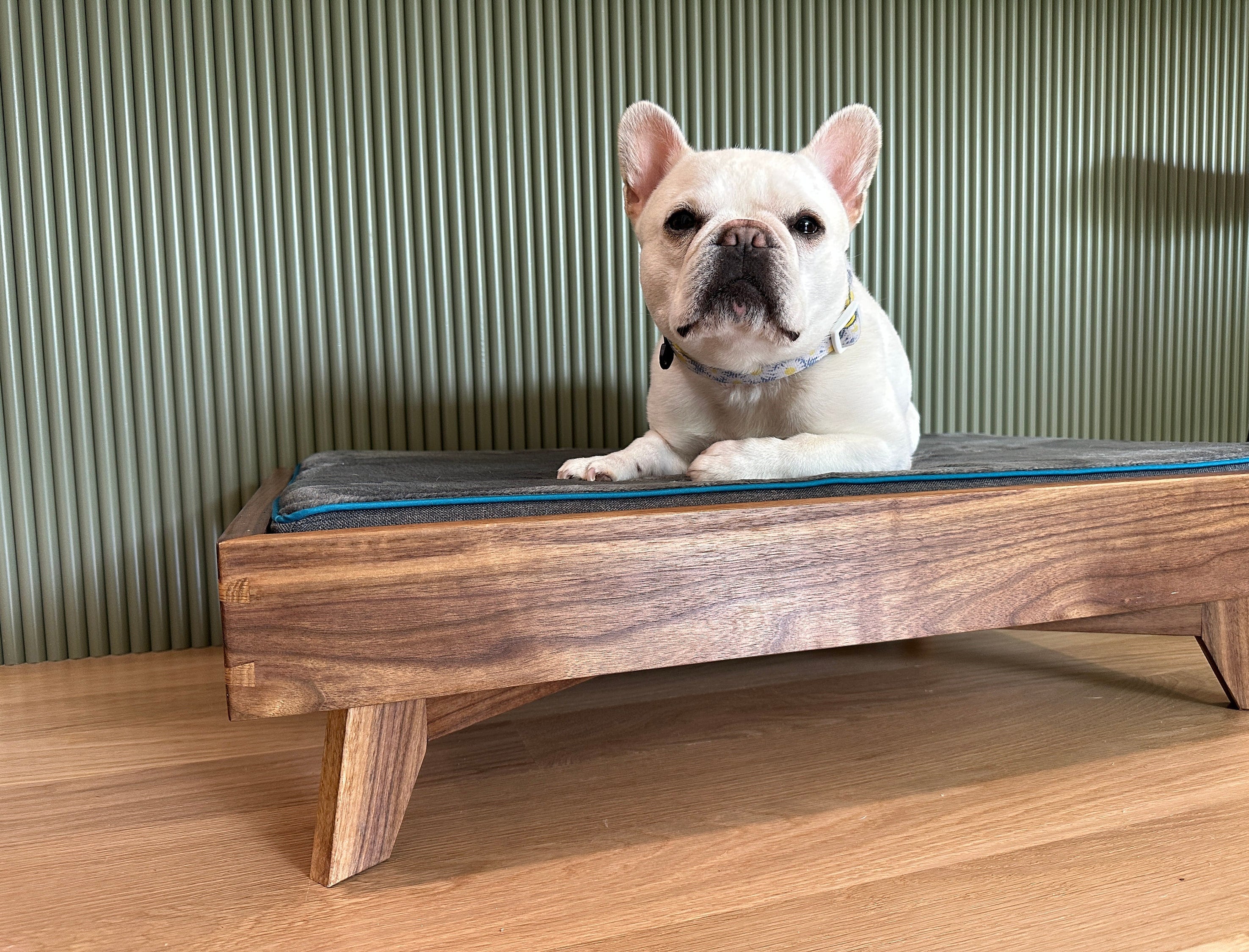 Walnut dog cheap bed