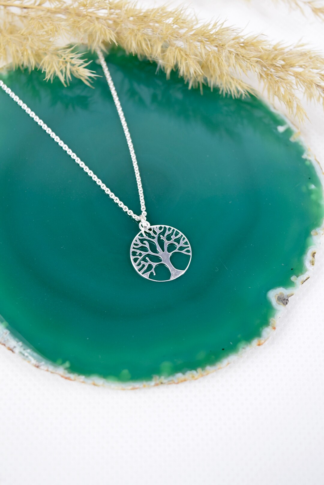 Levensboom ketting voor dames, 925 sterling zilveren levensboom hanger