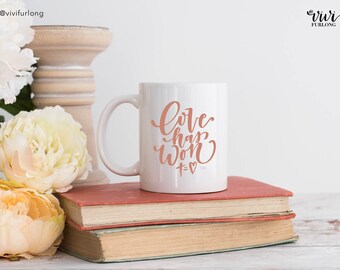 Love has won | Coffee Mug, 11oz & 15oz | Christian gifts | coffee lover | Faith Jesus Gift | Office Religious gift