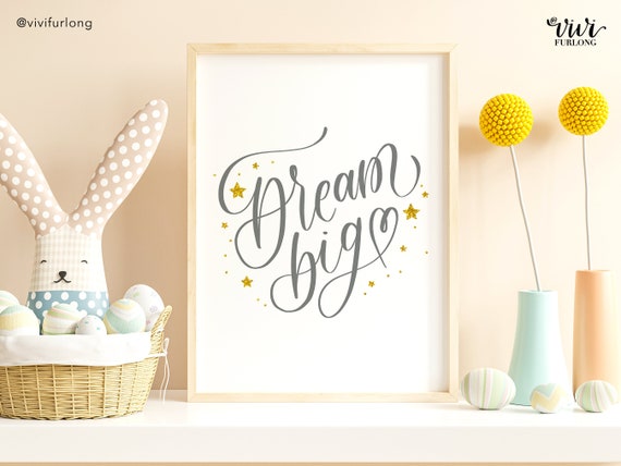 Dream Big Printable Digital Download Christian Print - Etsy