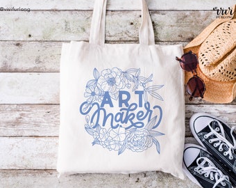 Art Maker | Canvas Tote Bag | Tote | Cute gift | Christian gift | Jesus tote