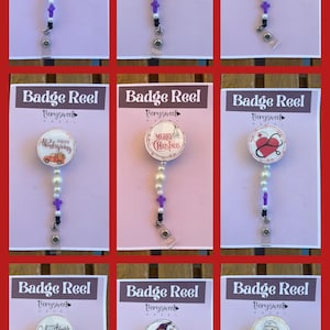 Personalized Resin Badge Reel: Custom Acrylic ID Holder - Nurse, Teacher, Office