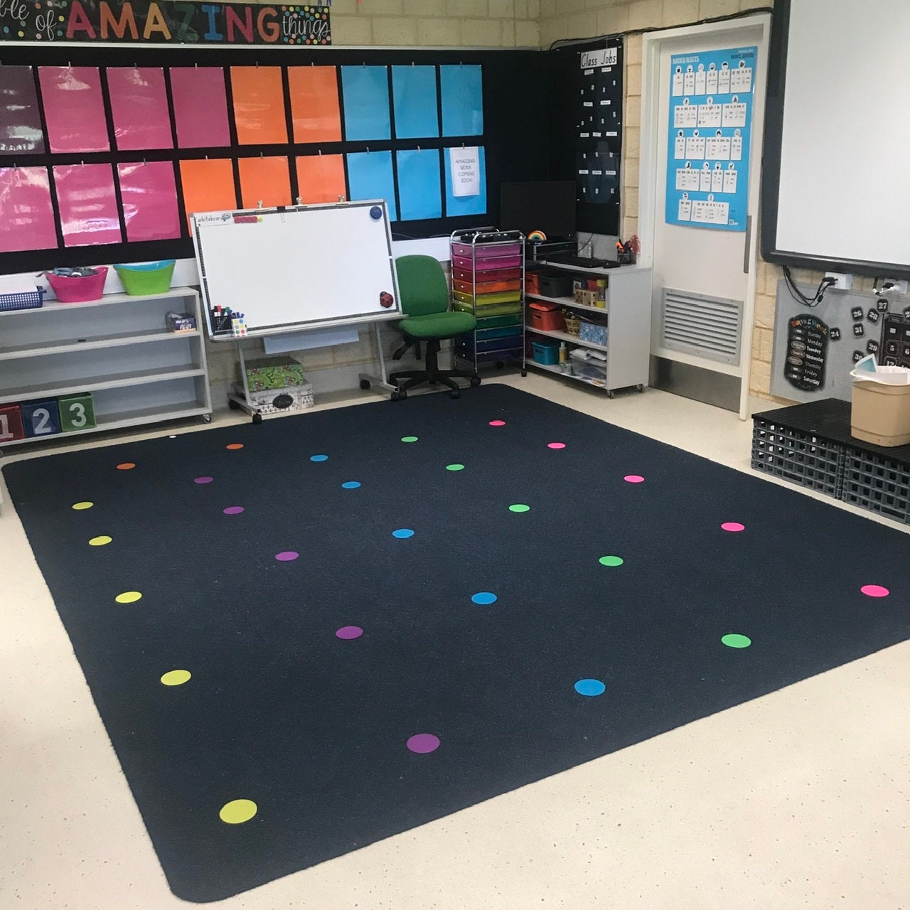 30 Pastel Colours Clever Spots Classroom Velcro marks the spot- Calm Colours