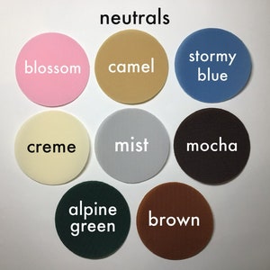 Velcro mat spots - NEUTRALS - choose your quantity and colours! Carpet place markers - Australia