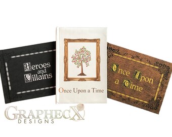 Fan-made Once Upon a Time OUAT Storybook cosplay inspired personalized hardcover journal notebook