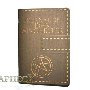 Supernatural John Winchester journal inspired personalized notebook