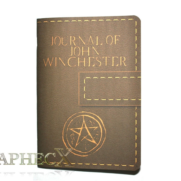 Supernatural John Winchester journal inspired personalized notebook