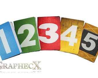 Fan-made Thunderbirds 1 2 3 4 5 inspired personalized notebook