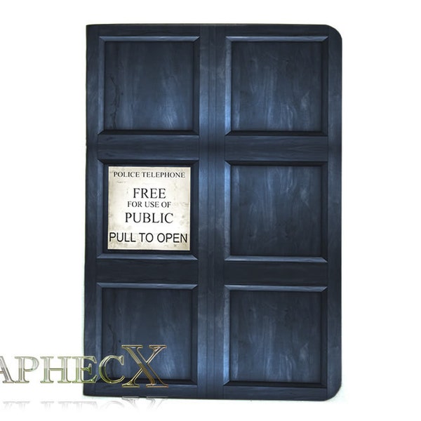 Doctor Who TARDIS River Song inspired personalized journal notebook