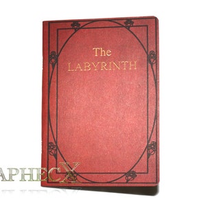 Fan-made The Labyrinth Red Book inspired personalized journal notebook