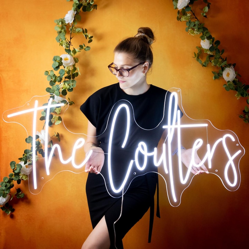 Custom Neon Sign Wedding Neon Sign Gift Name Neon Sign LED Neon Light